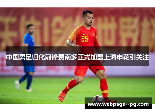 中国男足归化前锋费南多正式加盟上海申花引关注 中国男足归化前锋费南多正式加盟上海申花引关注